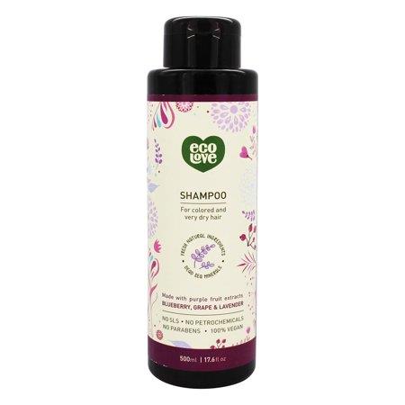 Eco Love, Shampoo, Blueberry, Grape & Lavender, 17.6 Fl Oz (500 Ml)