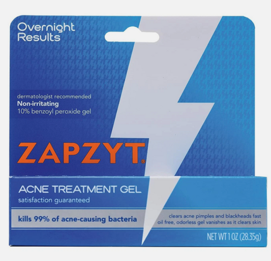 Lot of 4 | Zapzyt Maximum Strength Acne Treatment Gel (1oz ea) EXP 04/27