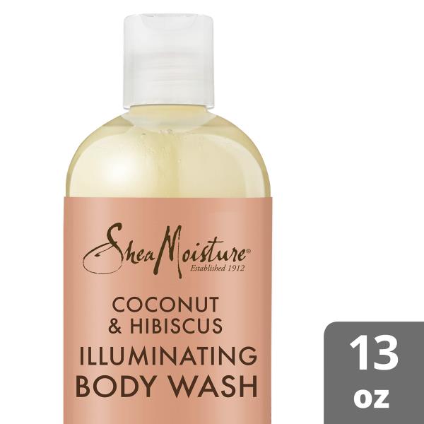 (3) SheaMoisture Coconut & Hibiscus Body Wash, 13 Ounce