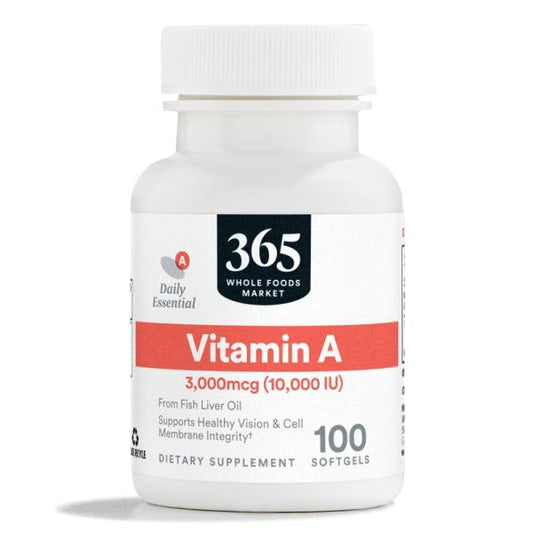 365 by Whole Foods Market, Vitamin A 10,000 IU, 100 CT