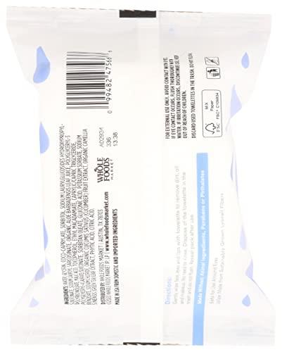 4 Packs 365 by Whole Foods Market  Cleansing Towelettes Makeup Remover  30 Count
