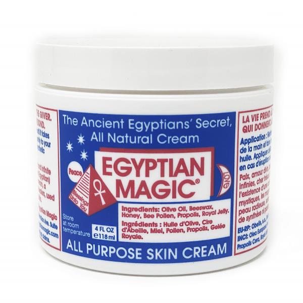 Egyptian Magic - All Purpose Face, Body, and Dry Skin Moisturizing Cream, Skin Protectant for Women & Men, Eczema Care Healing Balm, Scar Treatment, Stretch Marks, and Tattoo Aftercare, 4oz Jar