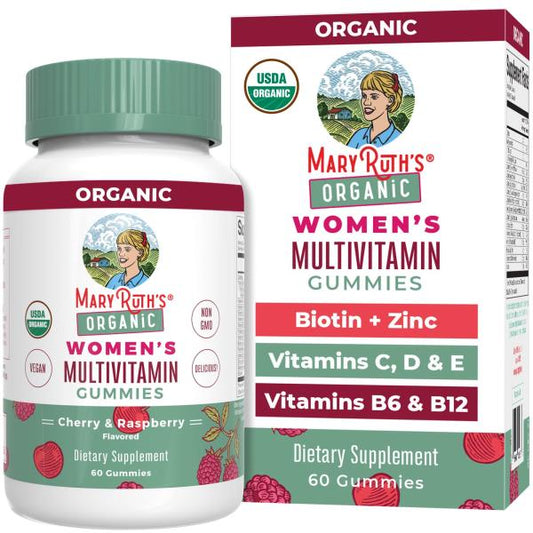 (2 bottles) MaryRuth Organics Multivitamin for Women 14 | Women's Multivitamin Gummies for Immune Support| Skin Health | Sugar Free | Vegan | Non-GMO | 60 Count
