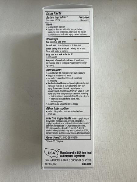 (2) Olay Sensitive Mineral Sunscreen - SPF 30, Broad Spectrum, Fragrance-Free, Zinc Oxide, Colloidal Oatmeal, 1.7 fl oz