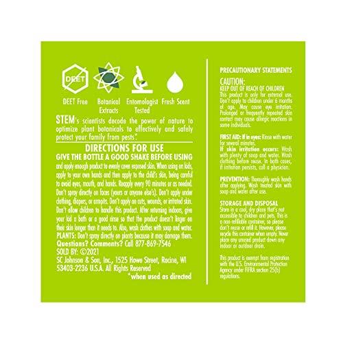 (2 Bottles) STEM for Mosquitoes: DEET Free Spray with Botanical Extracts, 4 Oz