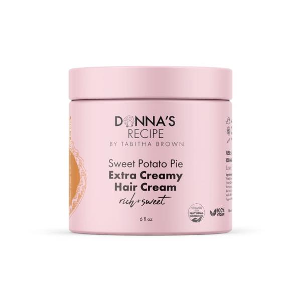(3) Donna's Recipe by Tabitha Brown Hair Cream Sweet Potato Pie Extra Creamy