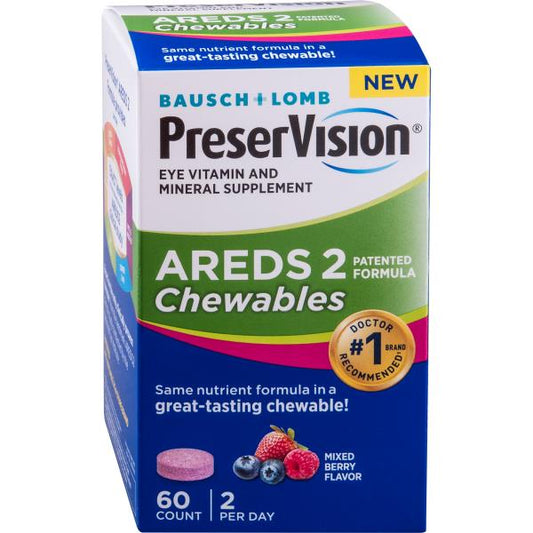 PreserVision AREDS 2 Formula Vitamin & Mineral Supplement 60 Ct Chewables 8/26