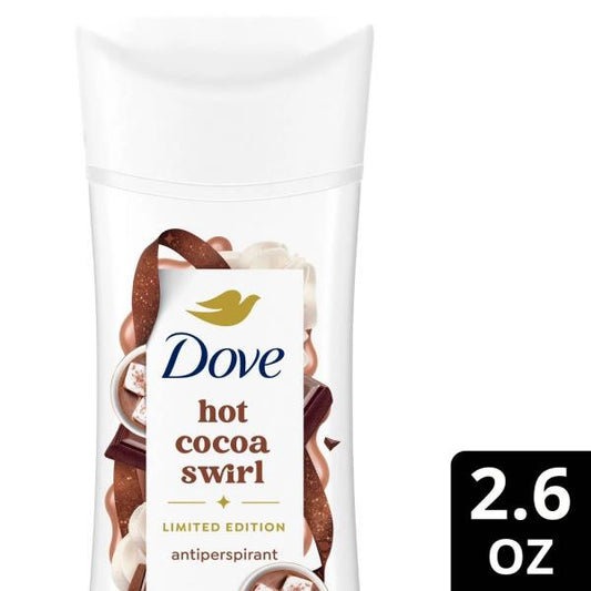 Dove Beauty Limited Edition Holiday Treat Antiperspirant Deodorant - Hot Cocoa Swirl - Travel Size - 2.6oz