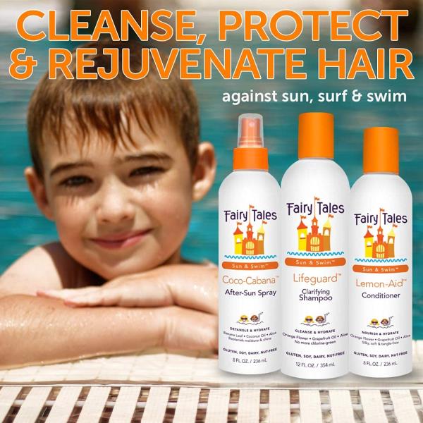 Lot of 3 Fairy Tales Swimmer Conditioner for Kids - 8 oz Lemon-Aid