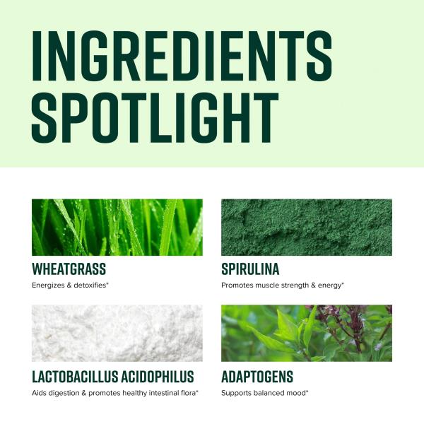 Vibrant Health, Green Vibrance, Vegan Superfood Powder, 15 Servings