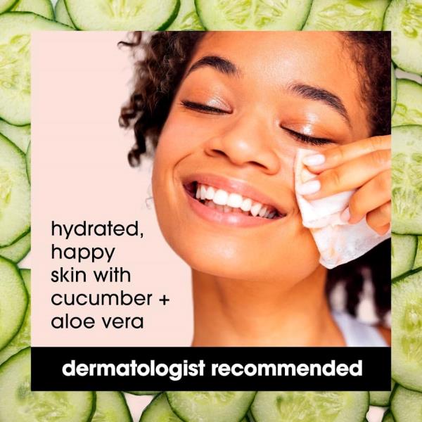 2 Packs Yes To Face Wipes for Women and Men, Sensitive Facial Cleansing Wipes for use as a Make Up Remover, Cleaning, Soothing, Cucumbers Aloe Vera