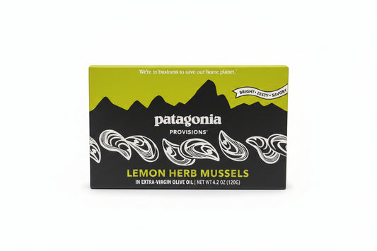 Patagonia Provisions - Lemon Herb Mussels in Extra Virgin Olive Oil | Responsibly sourced | 16g Protein & Gluten Free