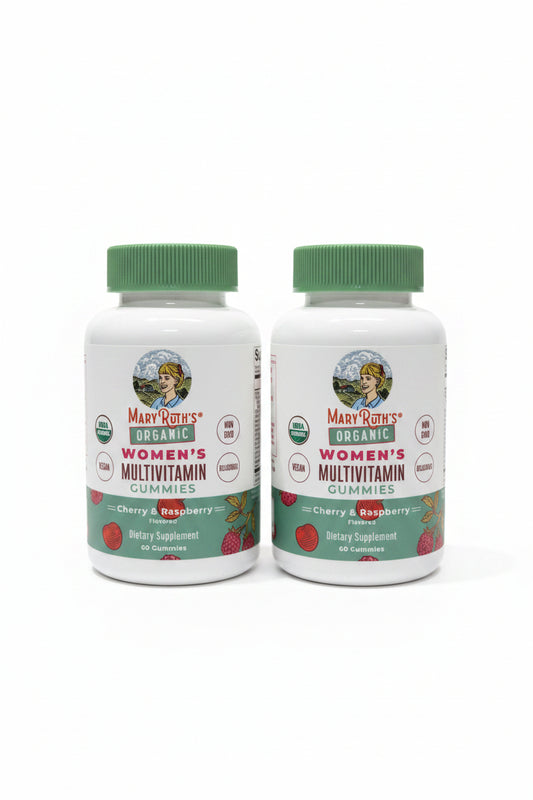 (2 bottles) MaryRuth Organics Multivitamin for Women 14 | Women's Multivitamin Gummies for Immune Support| Skin Health | Sugar Free | Vegan | Non-GMO | 60 Count