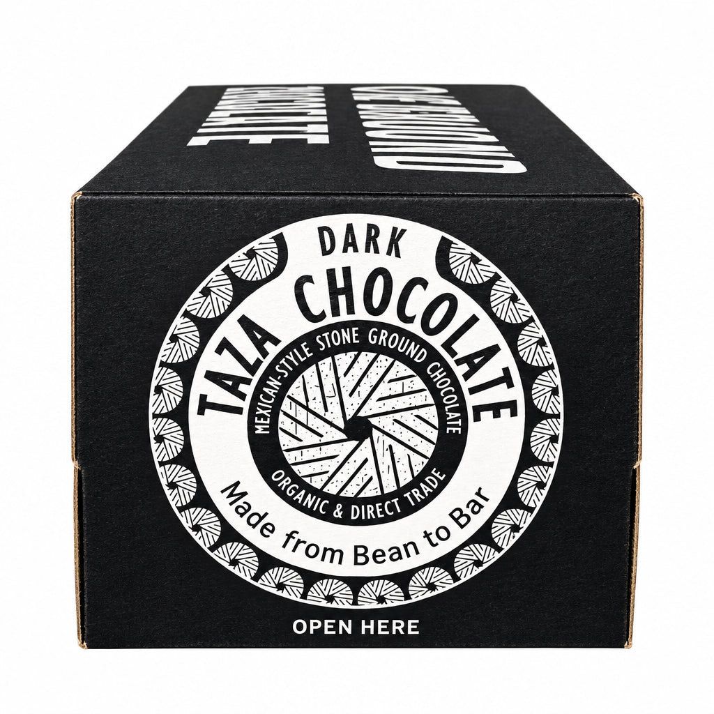 12x Taza Vanilla Dark Chocolate Organic Mexicano Disc 50% Stone Ground